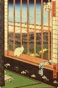 Hiroshige, Ando Cat at Window China oil painting reproduction